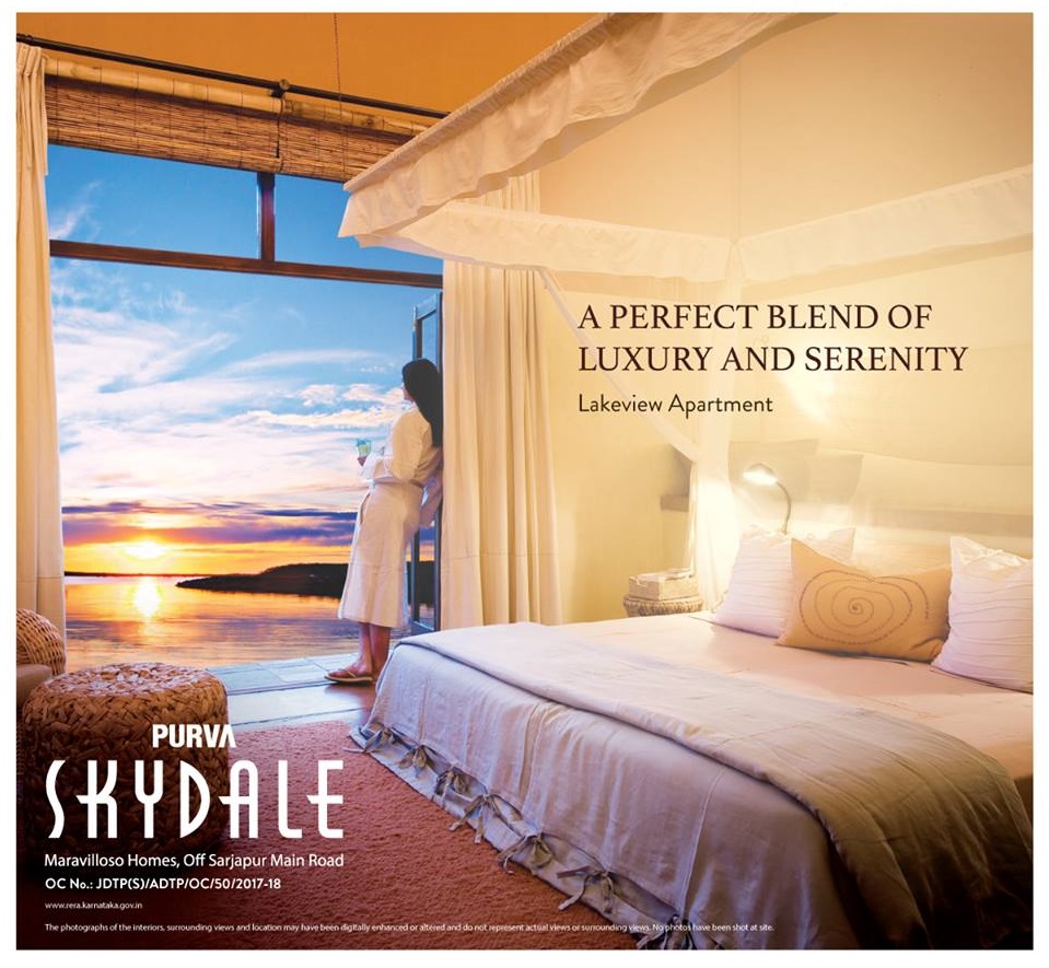 Book 2 & 3 BHK luxury apartments @ Rs. 90 Lacs at Purva Skydale in Bangalore